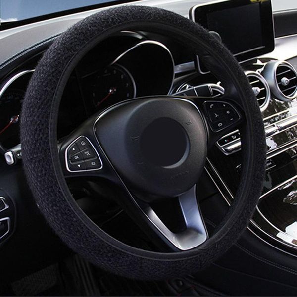 

steering wheel covers interior cover winter plush replacement 1pcs accessories
