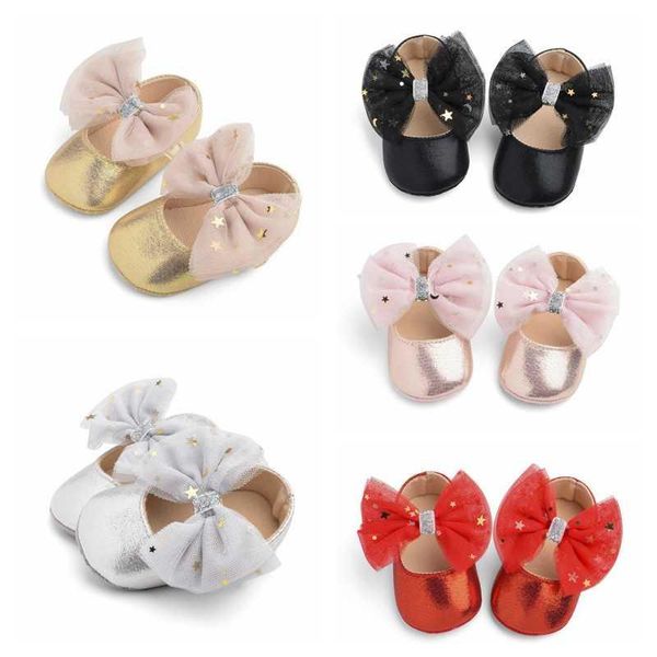 

first walkers born baby shoes girls infant toddler princess shoe babies walking big bowknot