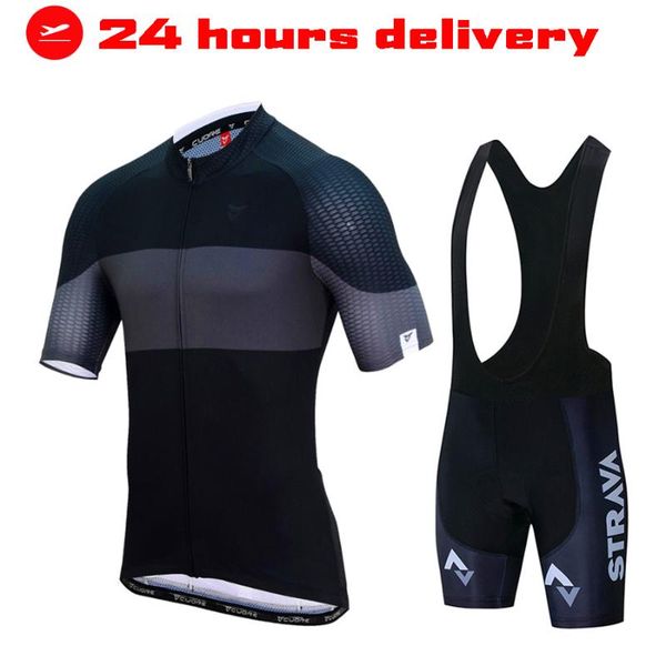 

pro team summer cycling jersey set bicycle clothing breathable men short sleeve shirt bike bib shorts 19d gel pad racing sets, Black;blue