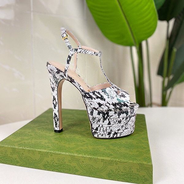 

2021 women high heels sandal studs wedge platform sandals fashion ladies sandals spikes shoe with box, Black