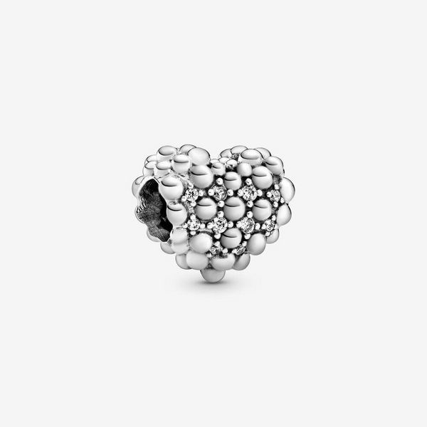 Autentici braccialetti di perline in argento 925 con ciondoli a forma di cuore scintillante per braccialetti di gioielli in stile Pandora europeo Murano