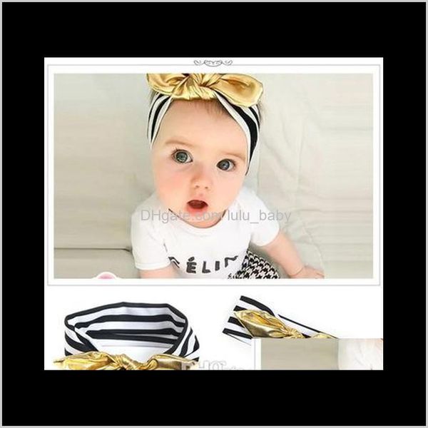 

child rabbit ear headband little girl gold hair bow knot hair bands headwear kids elastic hair accessories fazwc g9nbg