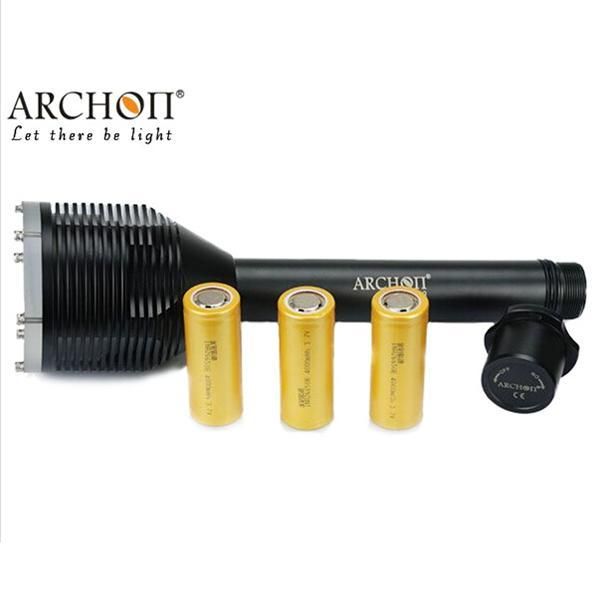 

xm-l t6 3000 lumen diving light flashight torch 100m underwater pographing by 18650 battery flashlights torches
