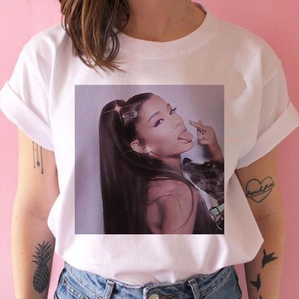 

short sleeve harajuku kawaii women 90s tee streetwear, White