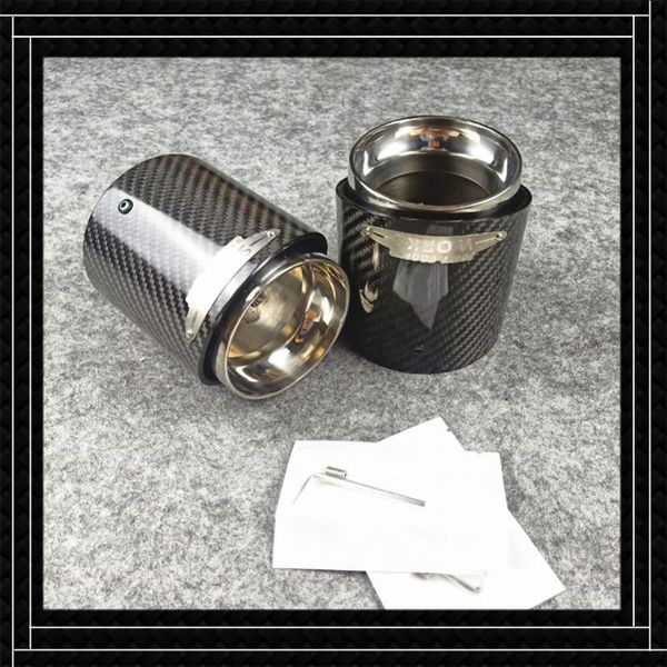 

motorcycle exhaust system 1 piece carbon fiber tip for mi-ni coo-per s r55 r56 r57 r58 r59 r60 r61 f54 f56 f57 f60 jcw muffler tailpipe