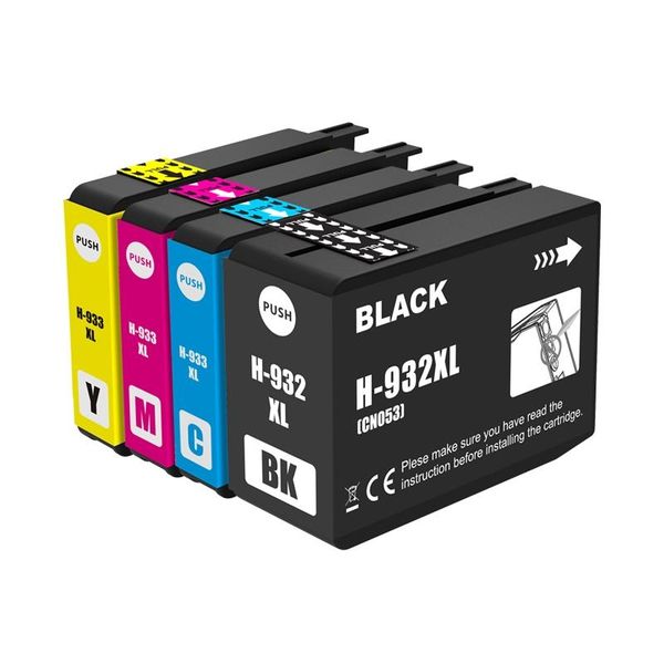 

ink cartridges 932xl cartridge compatible for 932 933xl officejet 7110 6100 6600 7510 7610 7612 printer with chip full