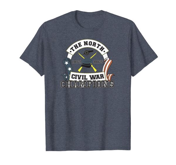 

civil war champions - union pride - anti-confederate tee, White;black