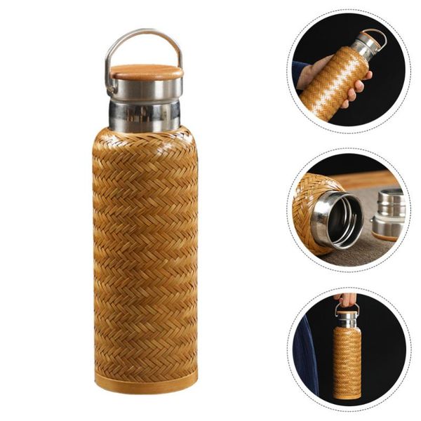 

water bottles 1pc durable bottle for home office bamboo thermal kettle