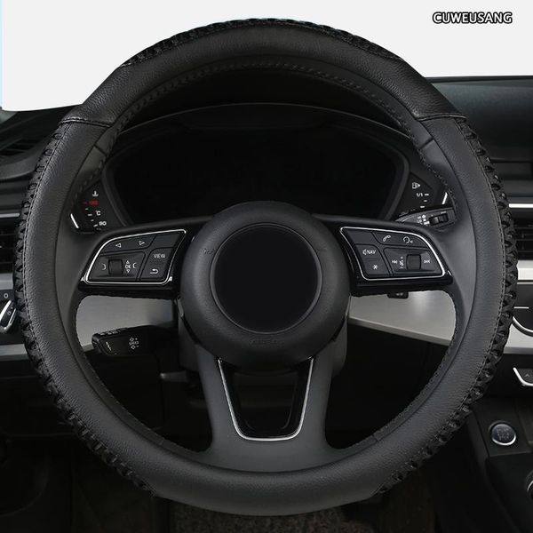 

leather car steering wheel cover for mercedess benzs smart fortwo 450 covers