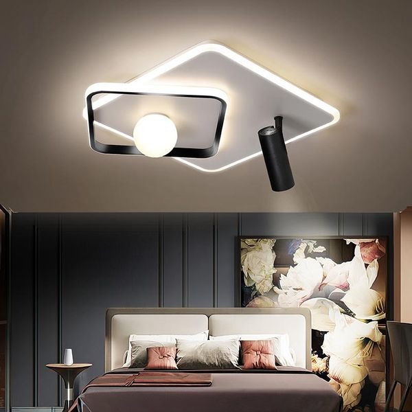 

ceiling lights led lamp modern metal black square hanging chandelier for bedroom living room kitchen interior lighting fixture