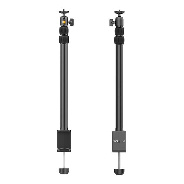 

brand vijim ls01 extend light stand 90cm desk stick mount removable ballhead 1/4 screw for led video lighting & studio accessories