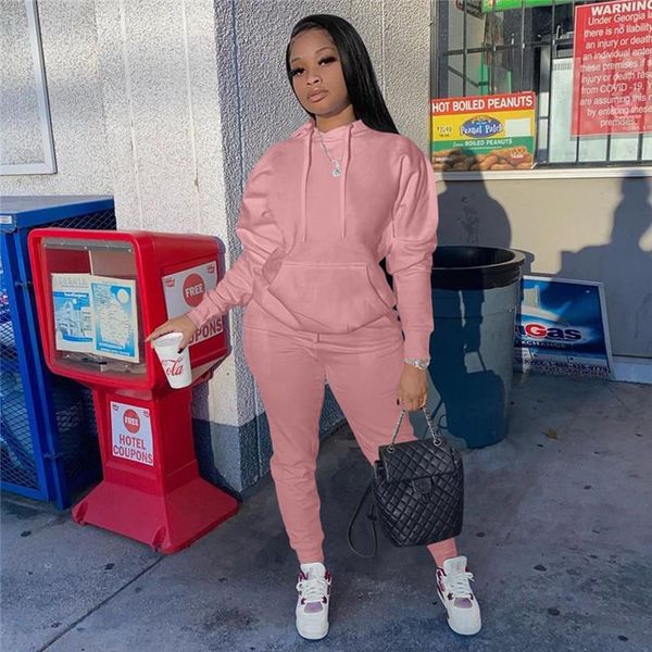 

women's two piece pants cotton set women fall winter clothing matching sets outfits hoodie leggings plus size 3x sweatpants, White