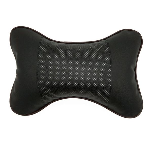 

car dual-use denny leather headrest interior bone neck pillow seat breathable massage cushions