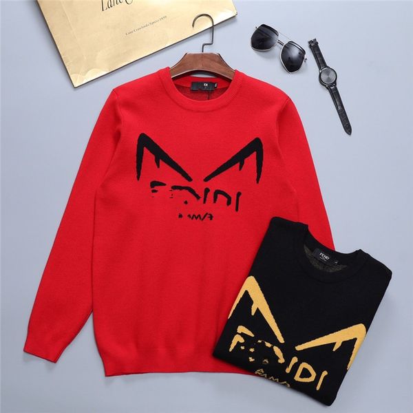 

designer men sweaters long sleeve fashion sweatshirt autumn spring luxury clothing letter embroidery pullover sweater coat, White;black