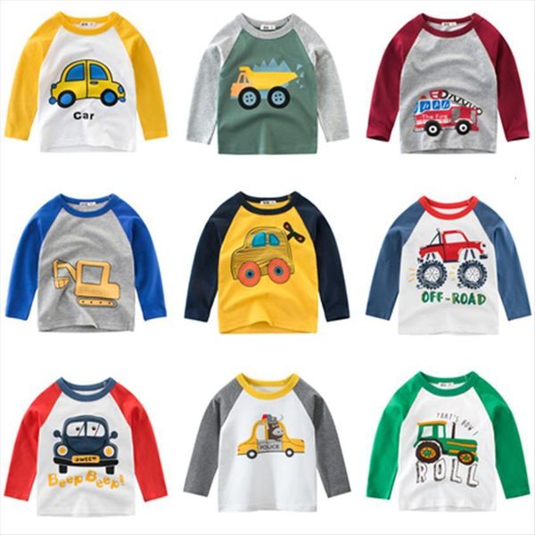 

boys autumn t shirts baby kids cartoon tee children for long sleeve cotton, Blue