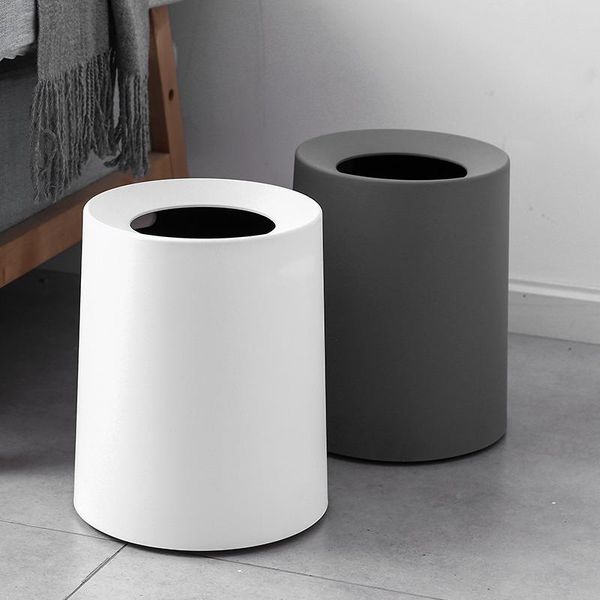 

waste bins nordic cute trash can mini creative bathroom plastic simple office bin kitchen storage cubo basura household products 50