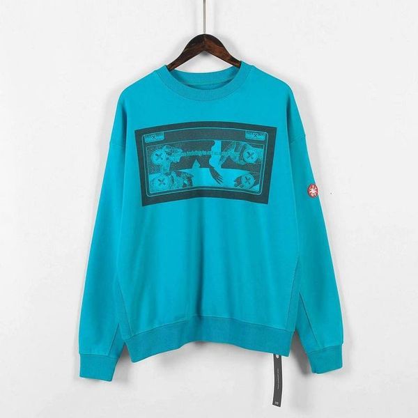 

hoodie men's women 1:1 of quality cavempt ec shirts streetwear hip harajuku blue cavv pullover's coat, Black