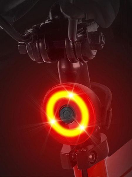 

bike lights bicycle taillight usb rechargeable waterproof led rear light safety warning helmet backpack lamp