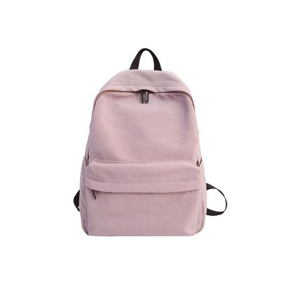 

backpack 2021 ladies solid color fashion school bag suitable for girls and children gir