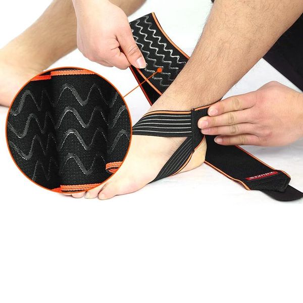 

ankle support 1pcs black foot bandage elastic brace band guard sport safety gym running protection, Blue;black
