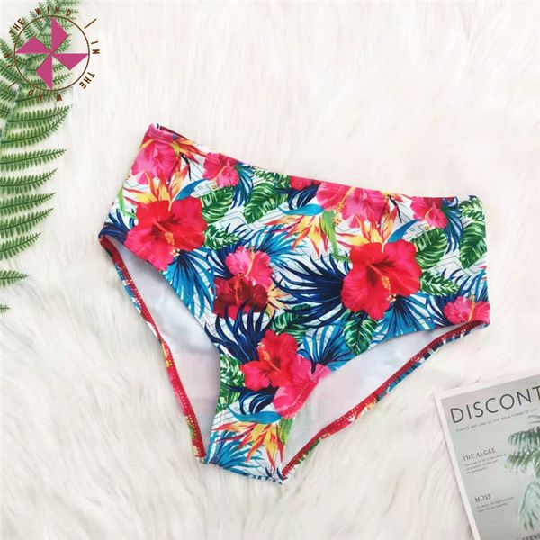 

bikini, women's printed two swimsuit, high waist, 2021