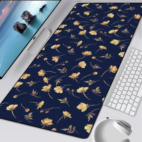 

mouse pads & wrist rests 900x400x2mm xxl flower pad landscape mat soft long floral big xl gamer gaming playmat large desk keyboard mousepad