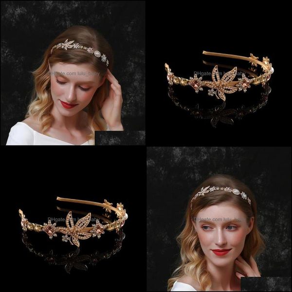 

hair clips & barrettes jewelry clip a aessories bridal crown girls lover prom wedding party aessiories drop delivery 2021 xjtl3, Golden;silver