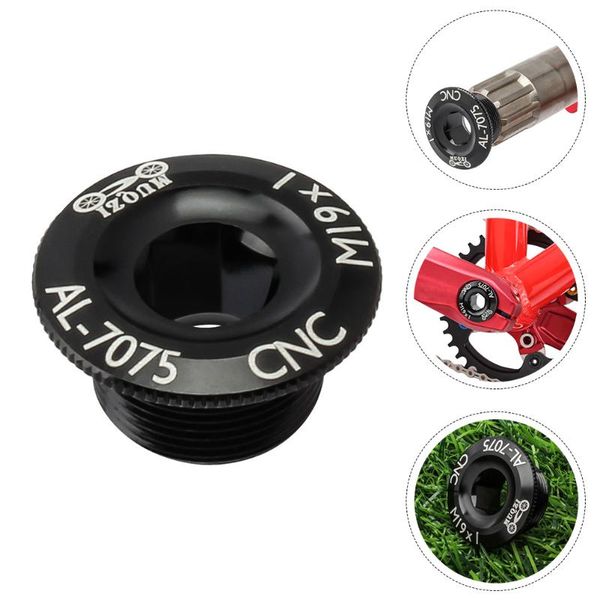 

bike heels & chainwheels 2pcs crank bolts aluminum alloy cover screws plate