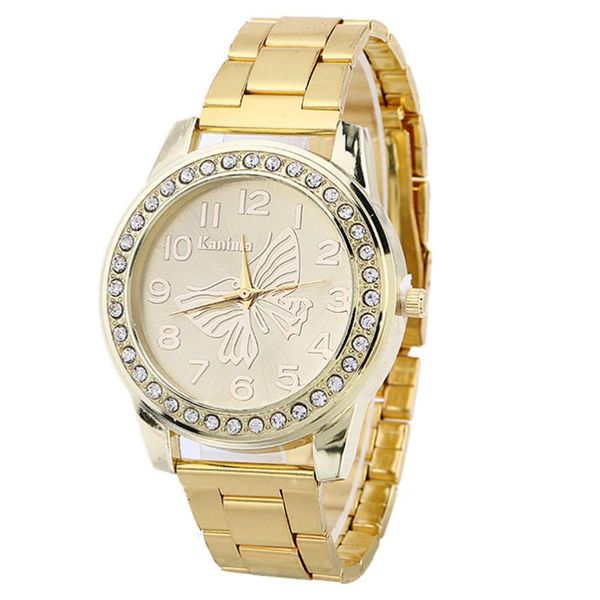 

luxury watches women diamond dial wrist quartz ladies butterfly pattern stainless steel bracelet watch relogio feminino wristwatches, Slivery;brown