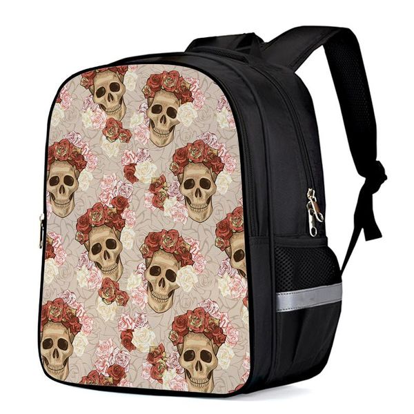 

backpack rose skull toddler boy girl elementary school kindergarten