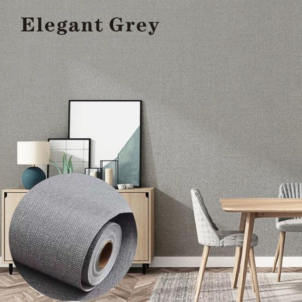 

waterproof self adhesive wallpaper silk and linen embossing wallpapers student dormitory bedroom decor furniture renovation