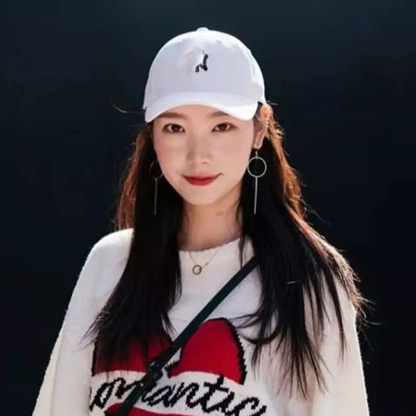 

soft baseball cap for summer and autumn, Black;white
