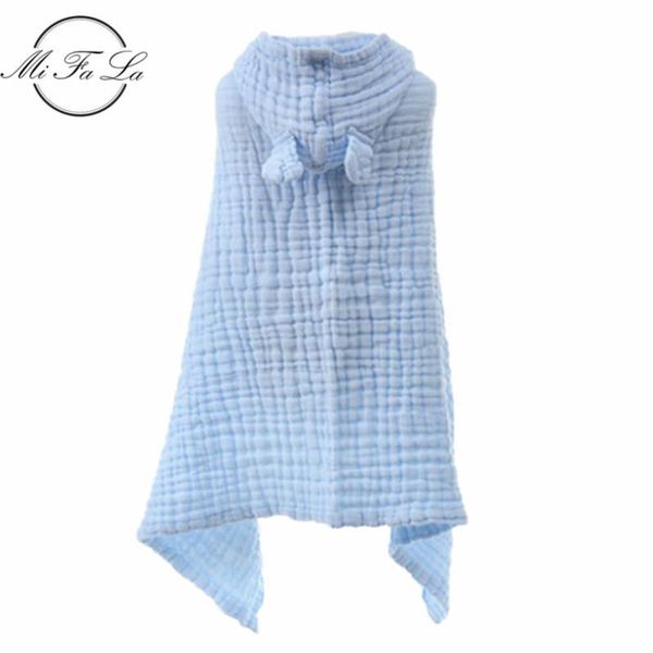 

towel six-layers gauze baby hooded bath cotton children bathrobe boys girls cloak robe with hood kids toweled