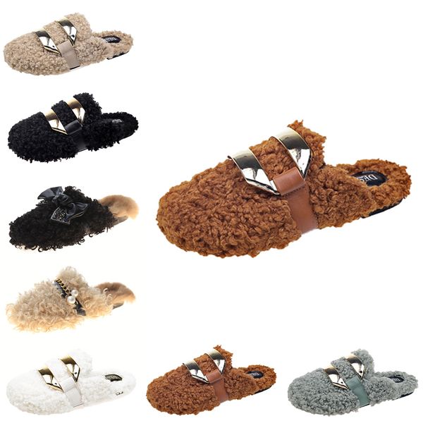 

women designer slippers platform sandal shoes triple black growns greys pink womens indoors warm sneakers flat winter trainers walking slipp