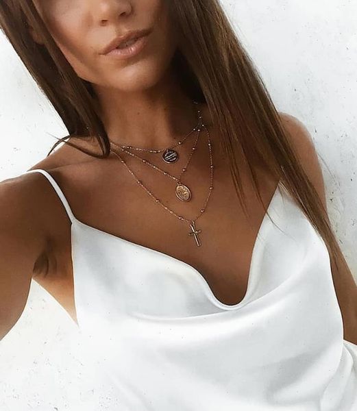 

v neck silk satin womens camis sleeveless summer fashion lace solid vest strappy plus size s xxxl, White