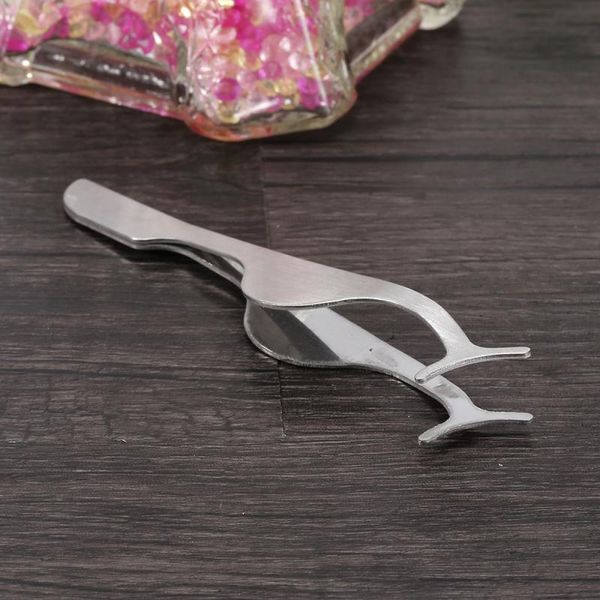 

eyebrow tools & stencils 1pcs professional stainless steel elongated eyelash applicator tool fishtail clip false makeup easy carry
