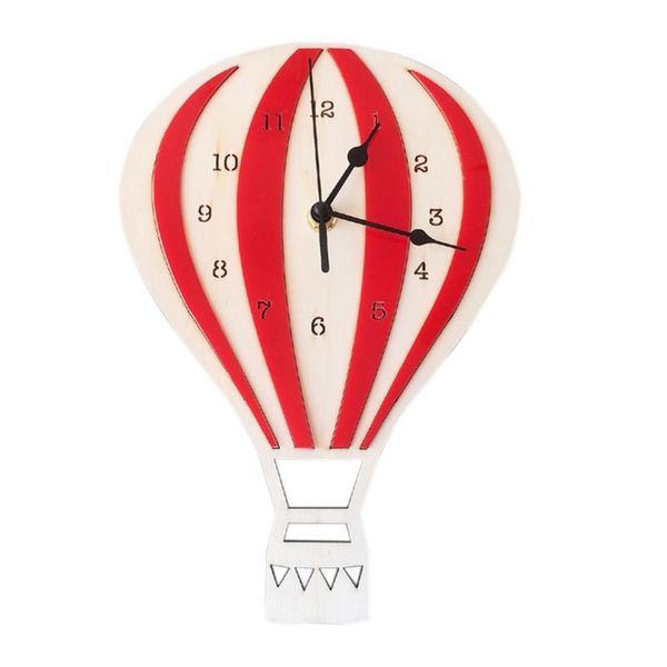 

wall clocks 2021 clock air balloon design for children boy girl room cute home decoration