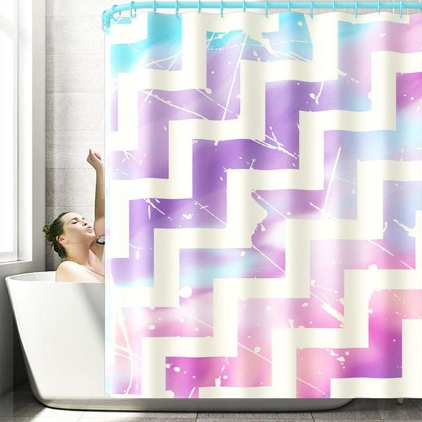 

shower curtains bathroom curtain color geometric abstraction print 180*180cm