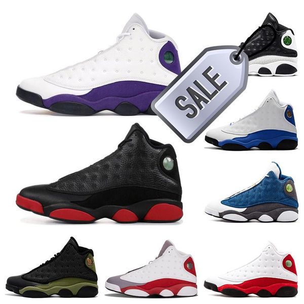 

2022 court purple 13 13s men basketball shoes he got game black cat melo class of 2003 dirty bred sports sneakers shoes size 7 -13 r
