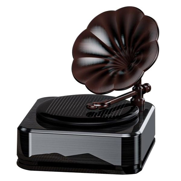 

car air freshener simulation record player aroma diffuser retro style e7ca