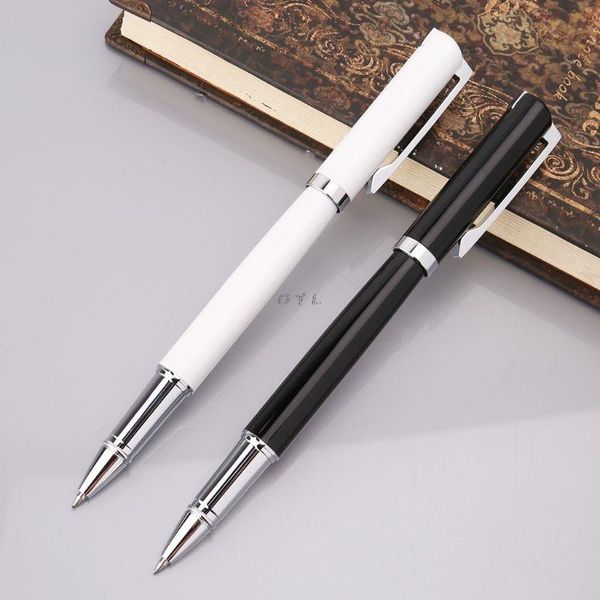 

ballpoint pens luxury business 0.5mm metal signature rollerball pen neutral gel ink sign writing school office stationery supplies, Blue;orange