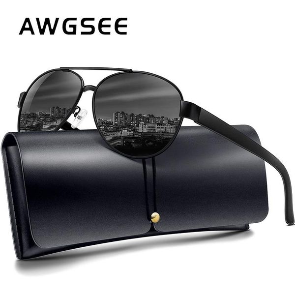 

sunglasses awgsee fashion classic hd polarized for women vintage driving brand eyewear design pilot sun glasses, White;black