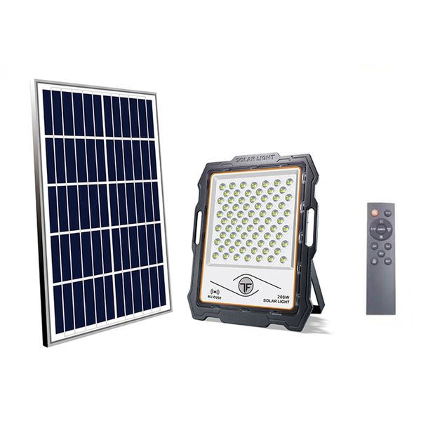 

edison2011 tf radar sensor solar lamps 100w 200w 300w 400w 600w led rechargeable floodlight with remote