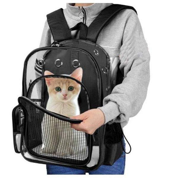 

backpack cat carrier bags breathable small pet carriers dog travel space transport bag
