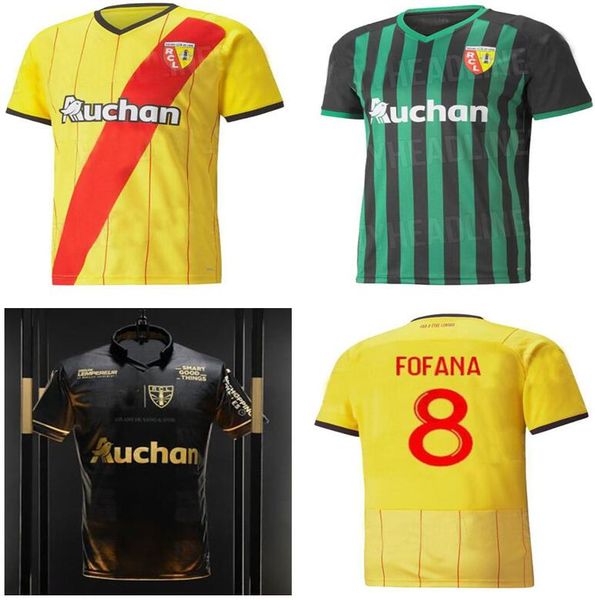 

21 22 rc lens sainte barbe special-edition soccer jerseys kakuta ganago sotoca fofana gradit fortes banza 2021 2022 football shirts men kids, Black;yellow