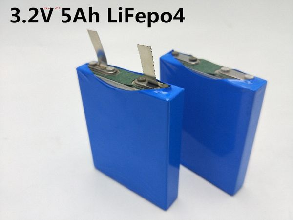 4 Stück wiederaufladbare 3,2 V 5 Ah LiFePO4-Zellenbatterie für elektrische Maschinen, Elektrofahrzeuge, Golfwagen, Rasenmäher, Bohrmaschine, USV
