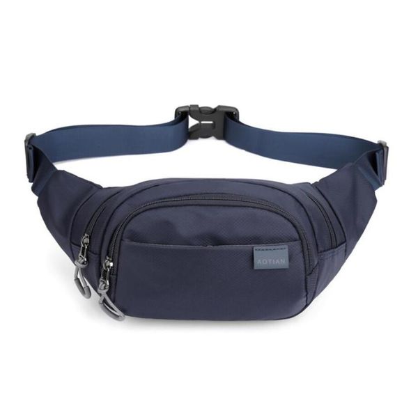 

men waist packs fashion waterproof travel crossbody zipper bags