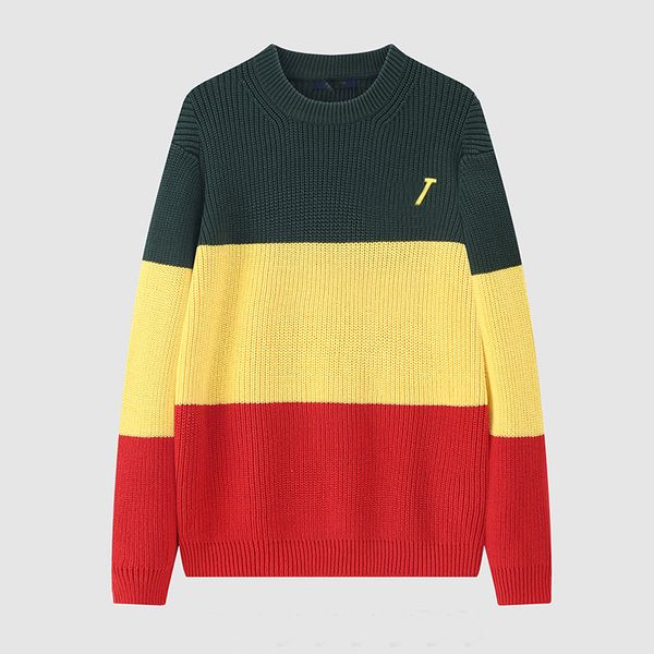 

2021 luxury clothes womens sweater for woman designer sweaters casual knit contrast color long-sleeved autumn fashion brand ladies collar co, White;black