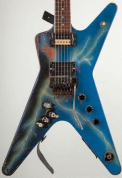 

electric guitar, relic/aged the dean from hell, dimebag darrel