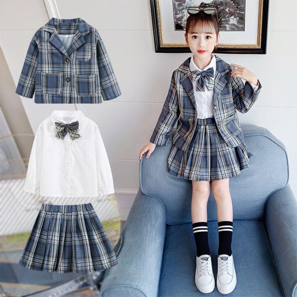 

clothing sets girls' autumn suits 2021 net red foreign atmosphere 6 children's clothes 7 big spring and 8 fashionable th, White